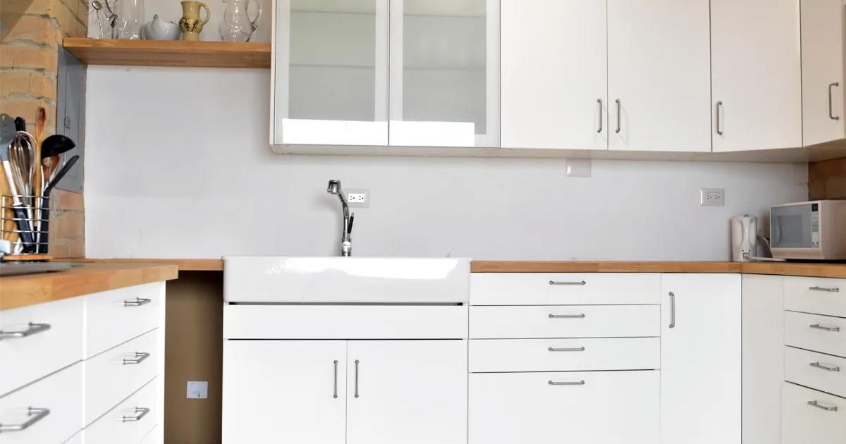 Customer designing their kitchen with IKEA's design tool