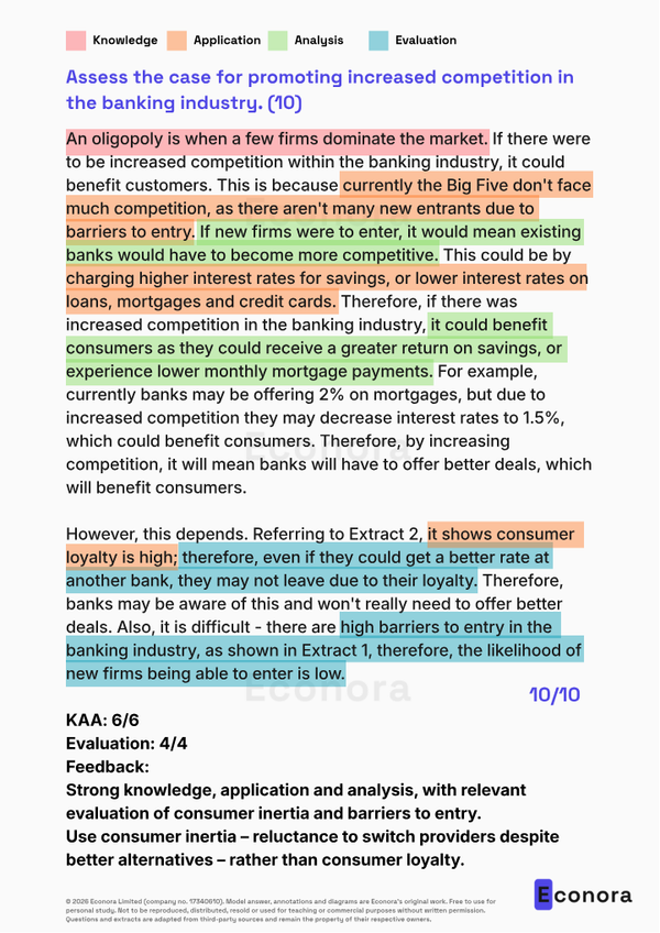 A2 Edexcel A Model 10-Marker