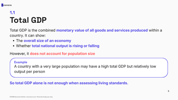 AQA Macroeconomics A2 Lesson 1