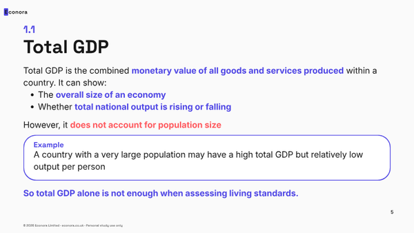 AQA Macroeconomics A2 Lesson 1