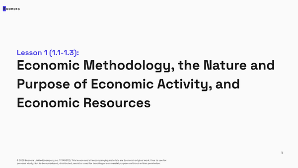 AQA Microeconomics AS Lesson 1