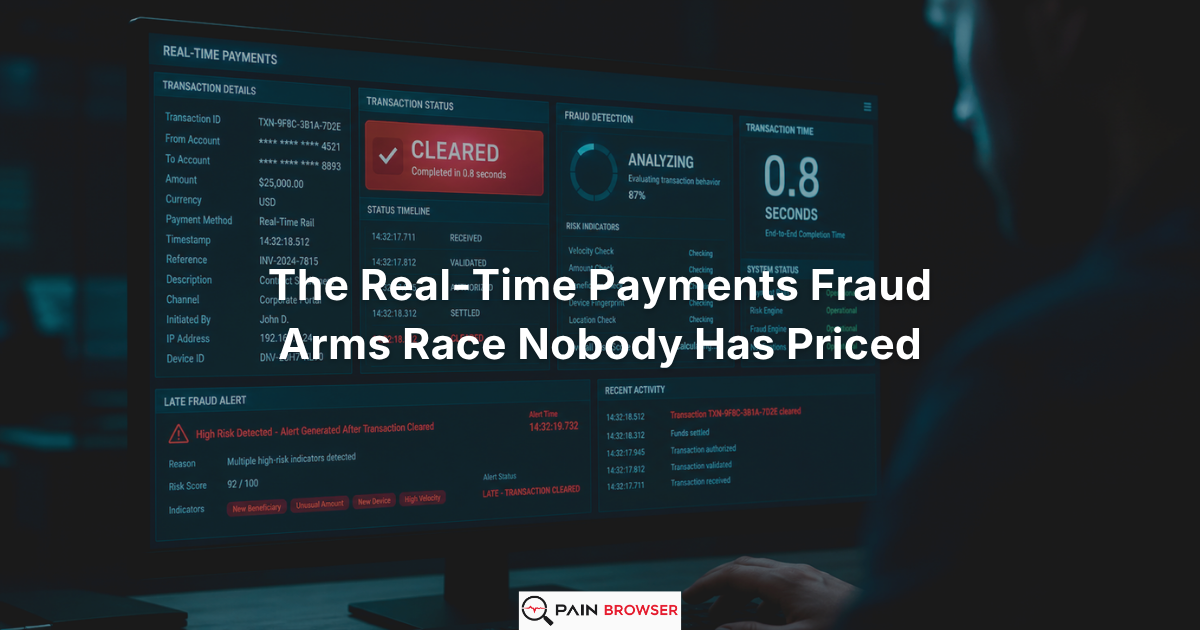 The Real-Time Payments Fraud Arms Race Nobody Has Priced