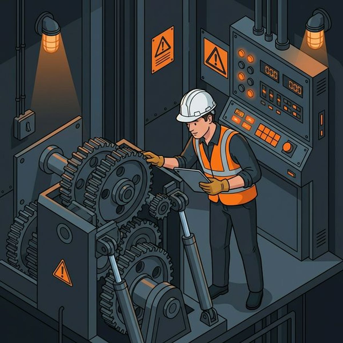 Ilustrasi Riksa Uji Elevator dan Eskalator