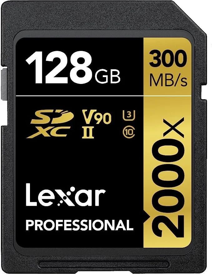 Lexar Professional 128GB 2000x SDXC memory card