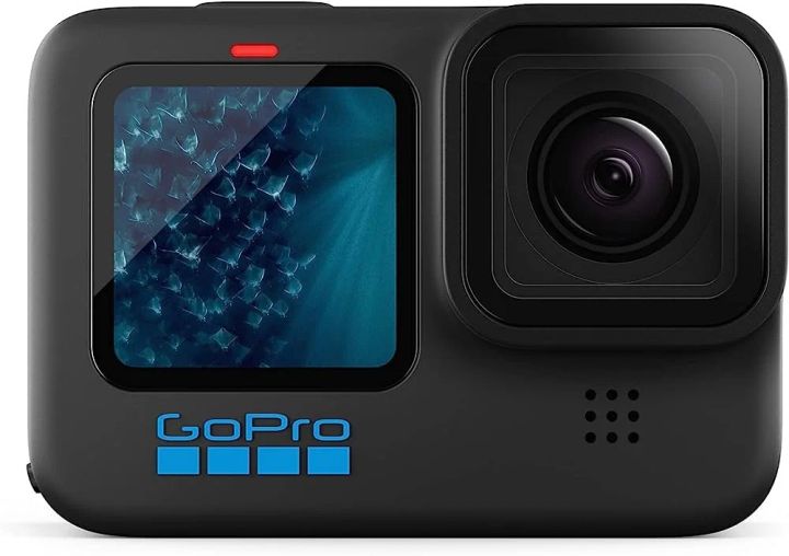 GoPro action camera with a front display and wide-angle lens