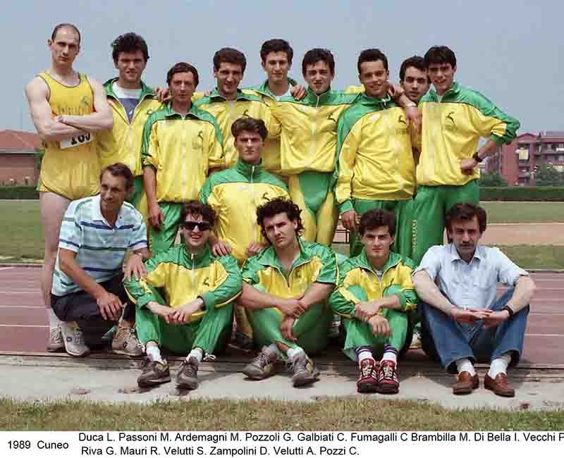 1989, la squadra a Cuneo