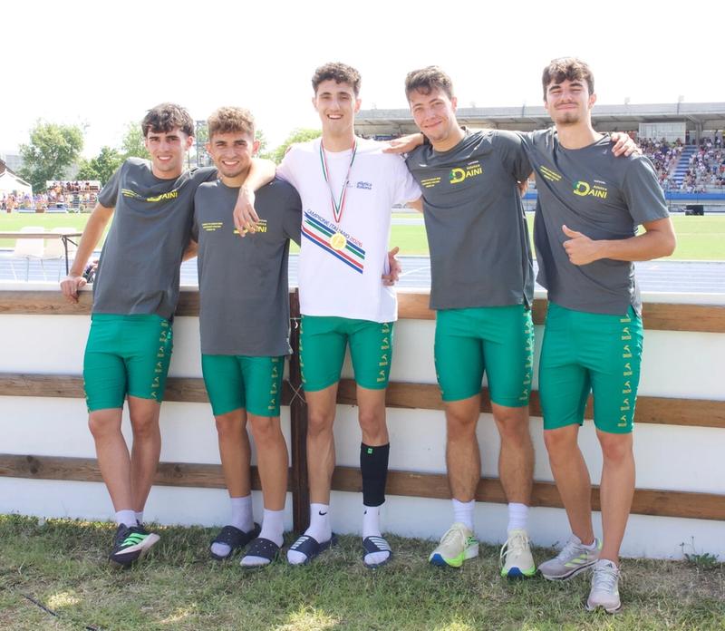 La staffetta 4x400 dei Daini ai Campionati Italiani Under 20 di Caorle 2026