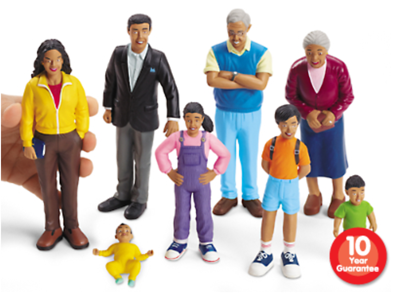 Blockay People - 8 pc Hispanic Family