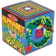 Melissa and Doug Alphabet Nesting and Stacking Blocks