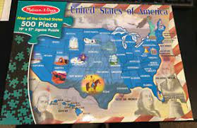 Map of the United States - 500 Piece Puzzle