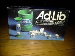 Ad-Lib Crossword Cubes