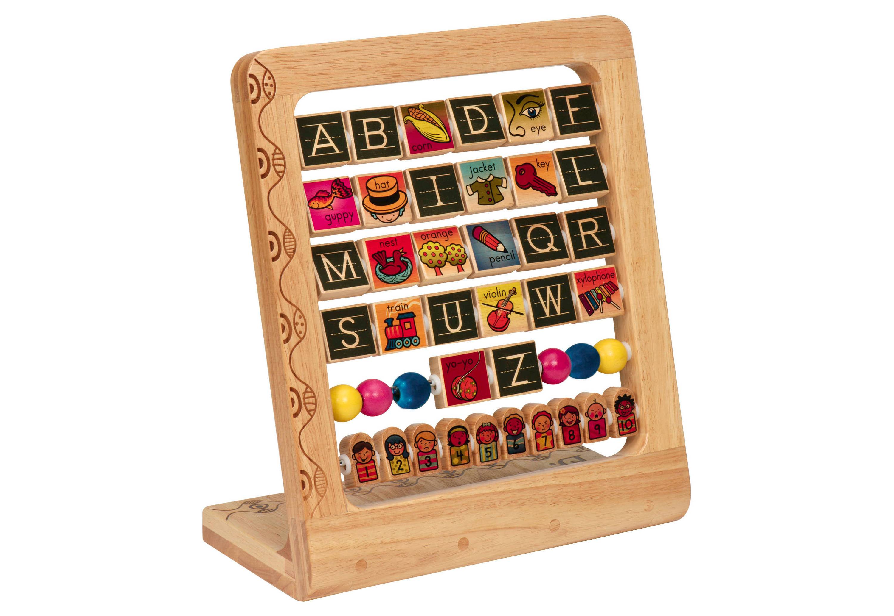 Wood Alphabet Abacus