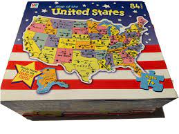 Map of the United States - 84 Piece Puzzle