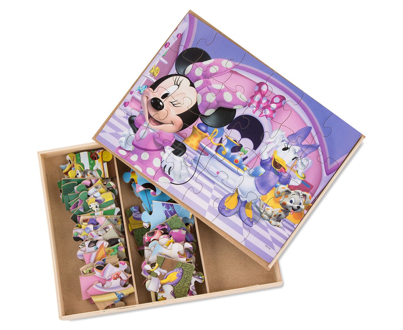 Disney Wooden Puzzle Box - 3 Puzzles