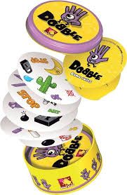 Dobble (yellow and purple can) Card Game