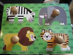 Melissa and Doug Jumbo Knob Puzzle Wild Animals