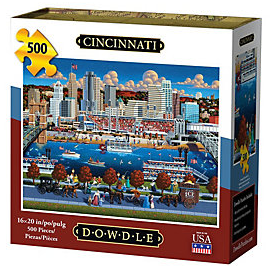 Cincinnati Dowdle Folk Art 500 piece Puzzle