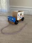wooden mail truck