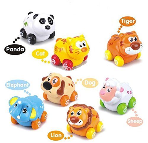 Cartoon Animals Friction Push and Go