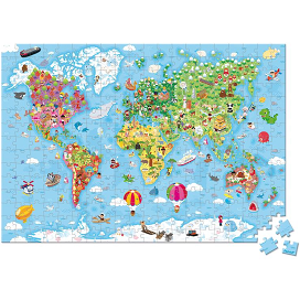 Janod Hat Bozed Giant Puzzle of the World