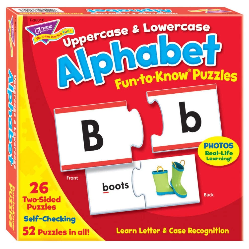 Uppercase And Lowercase Alphabet Puzzle