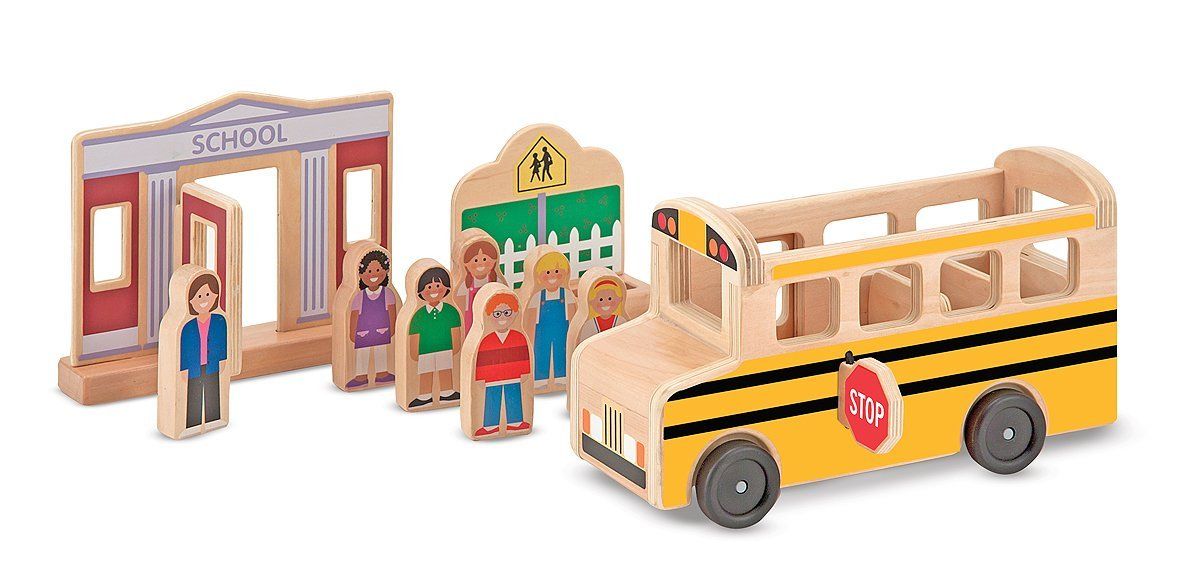 Whittle World School Bus Set