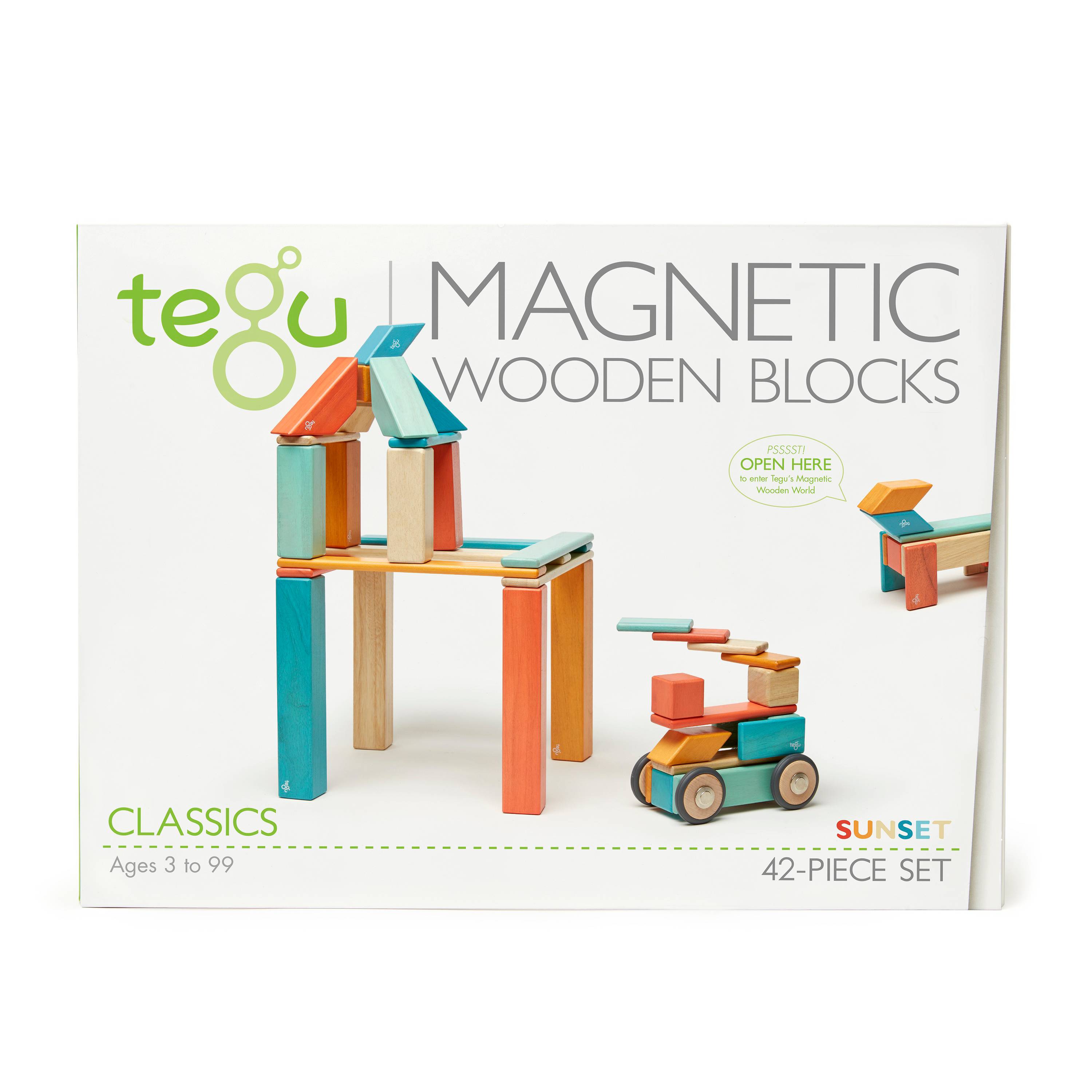 Tegu Magnetic Wooden Blocks - 42pc