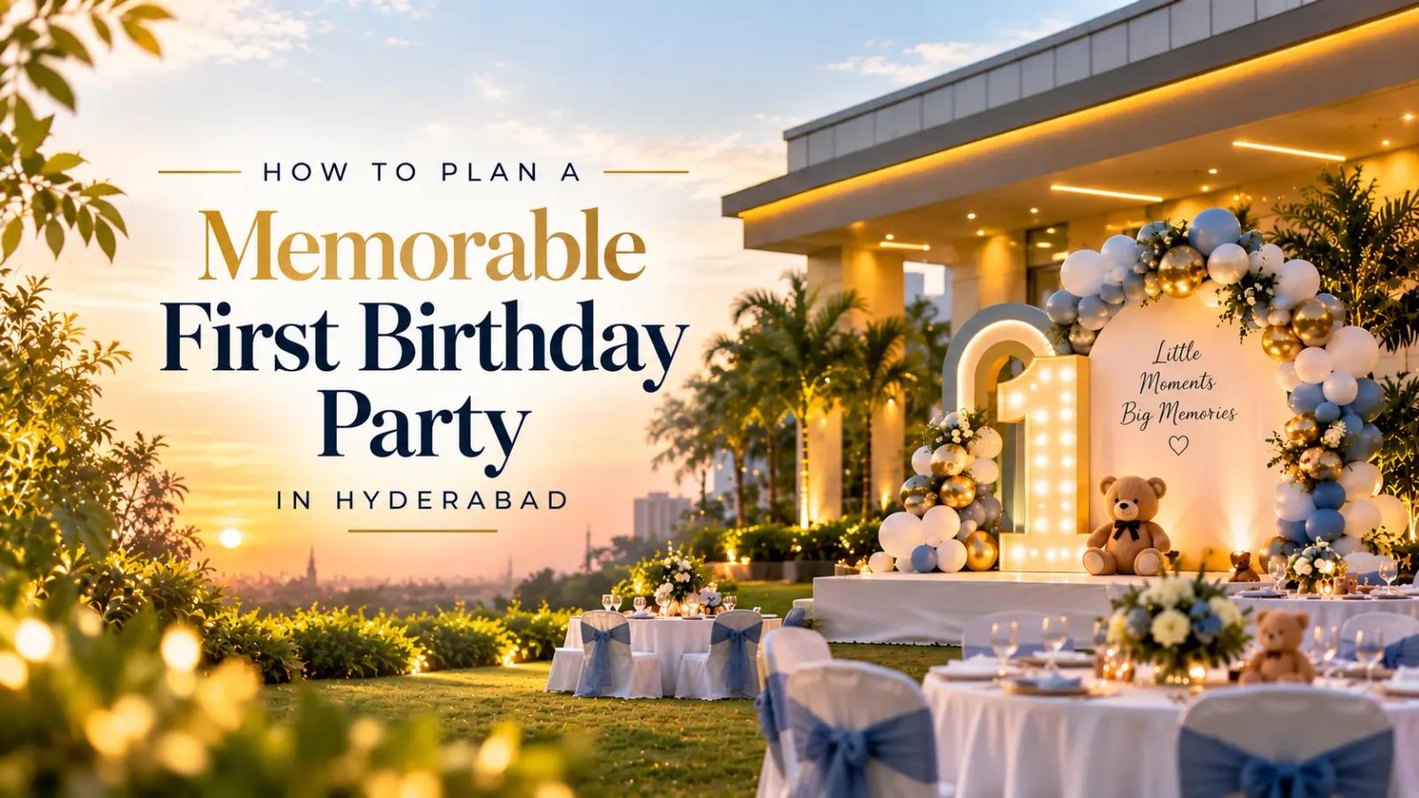 How to Plan a Memorable First Birthday Party in Hyderabad