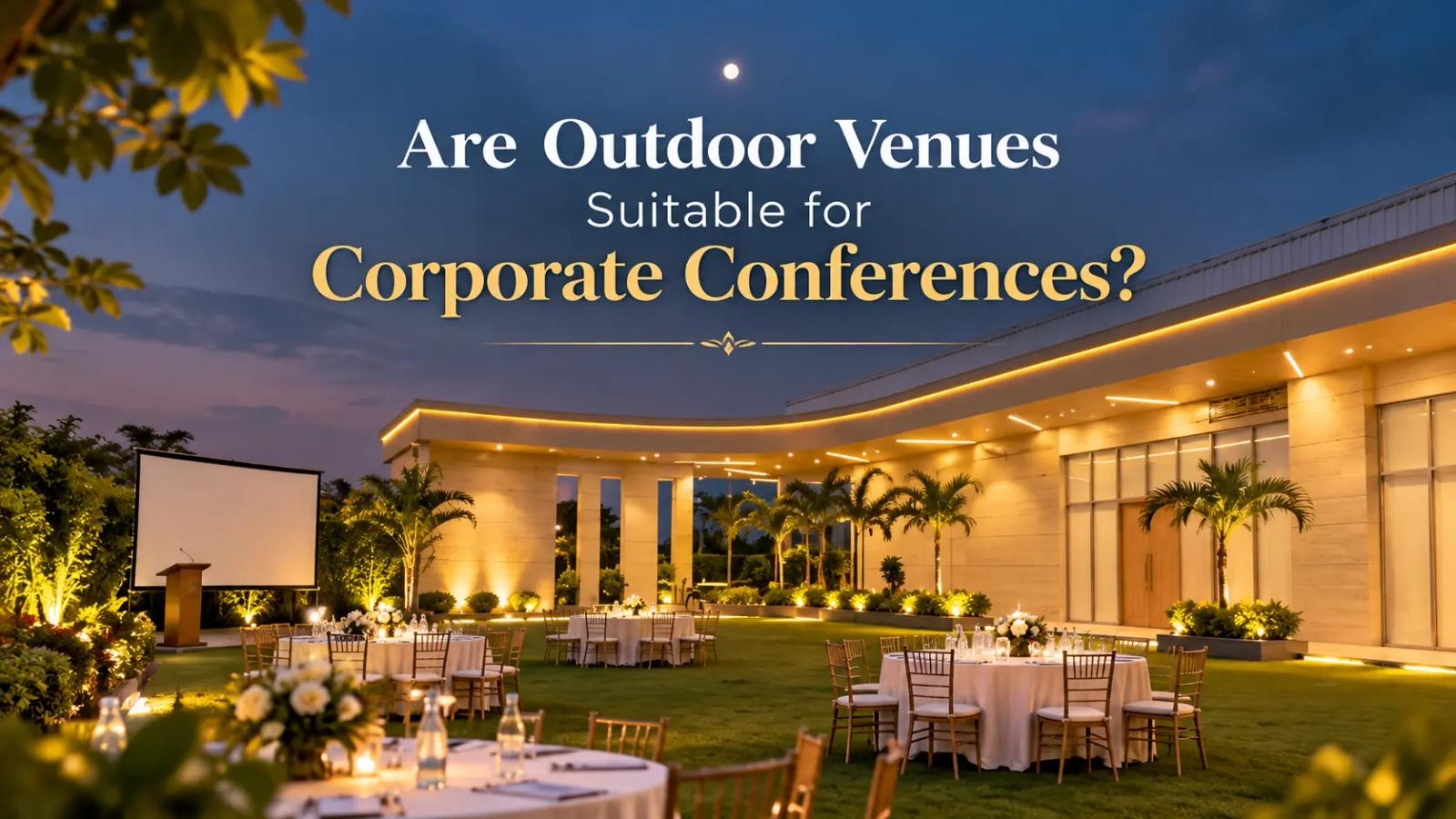 Are Outdoor Venues Suitable for Corporate Conferences?