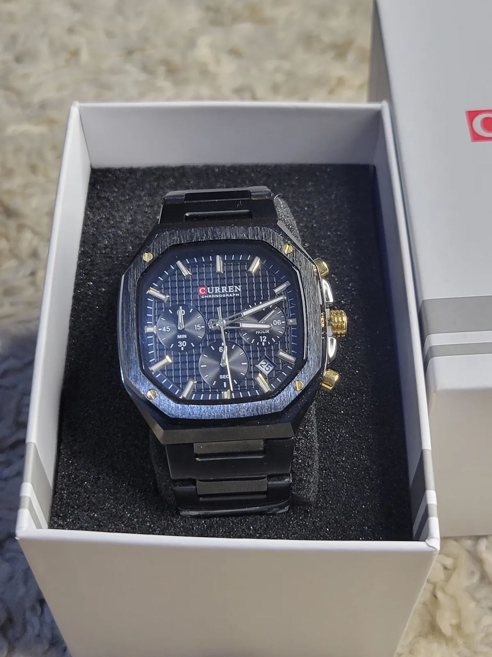 Black Octagon Chronograph