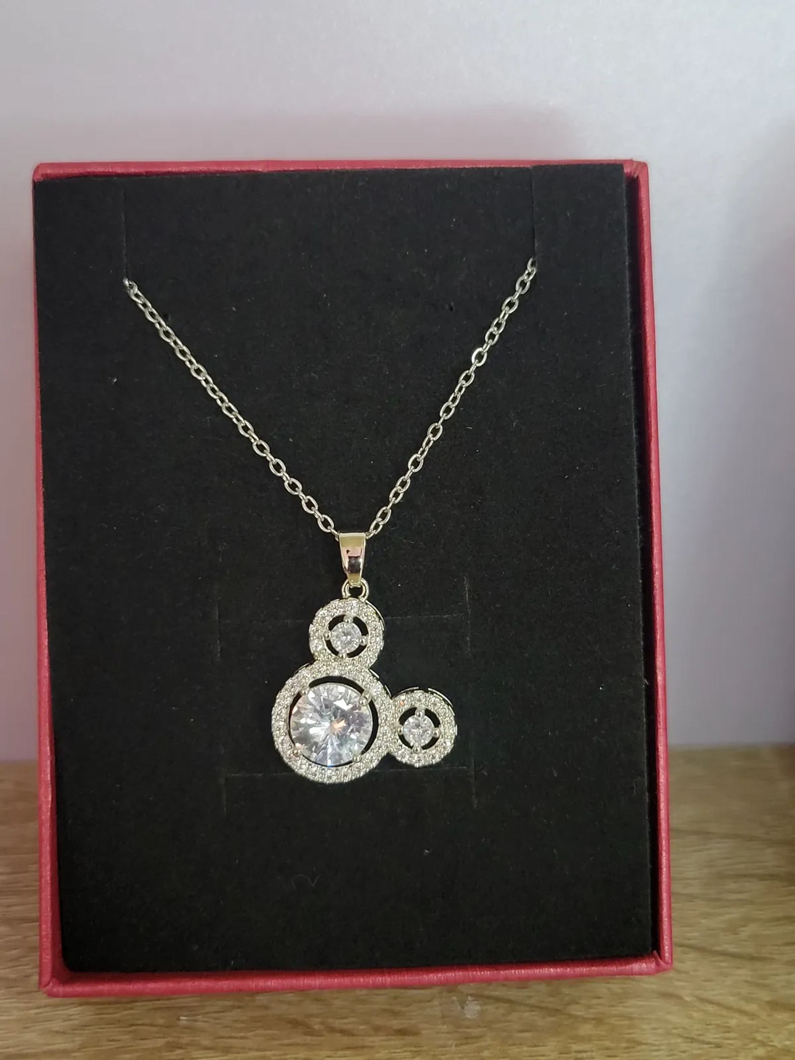 Crystal Trio Halo Pendant