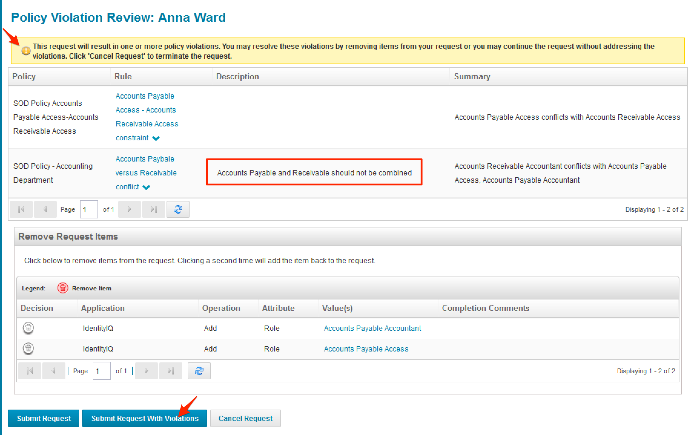 Policy Violation Warning During Request.png