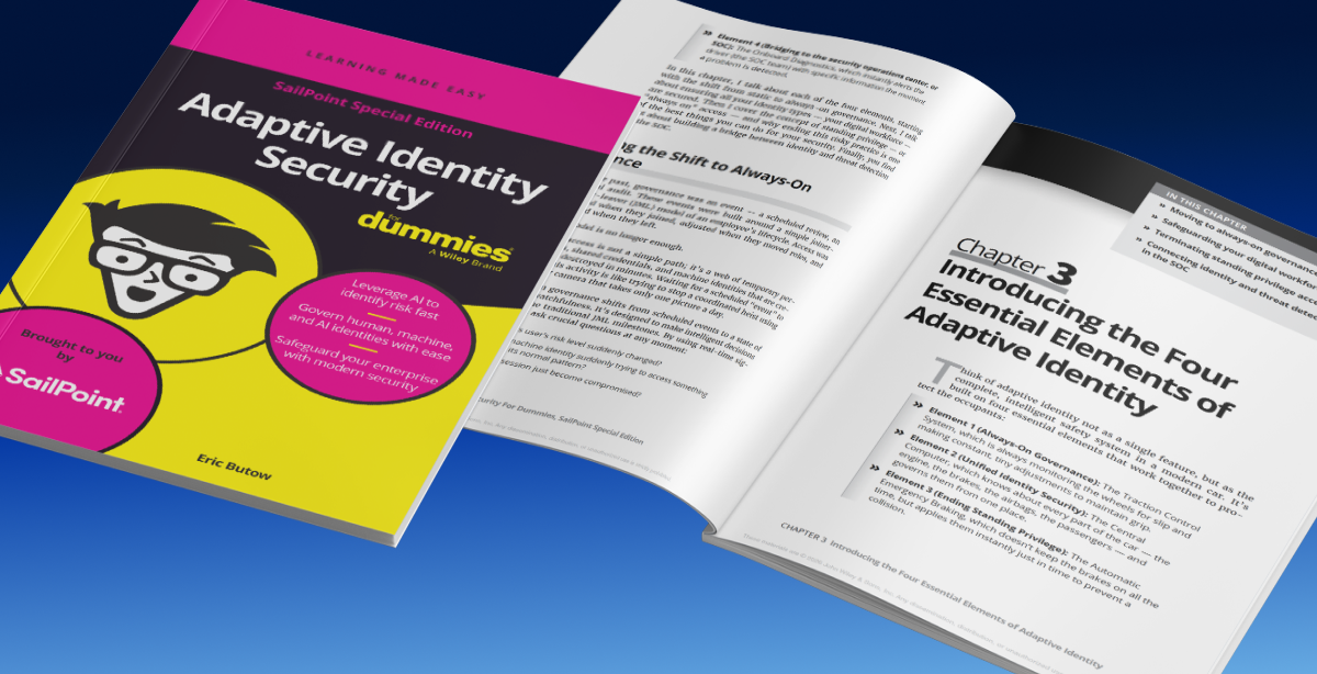 Resource thumbnail for Adaptive Identity Security For Dummies, SailPoint Special Edition