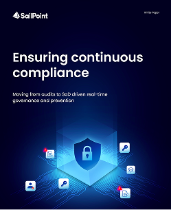 Cover of the SailPoint white paper Ensuring continuous compliance