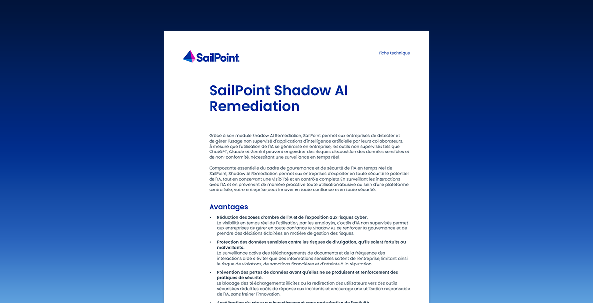 SailPoint Shadow AI Remediation