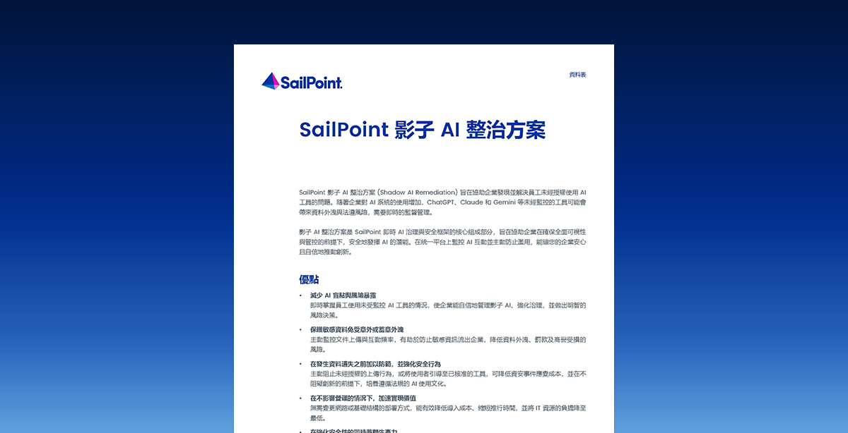 SailPoint影子AI整治