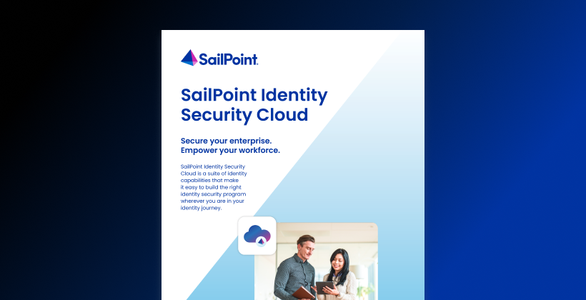 SailPoint Identity Security Cloud brochure image