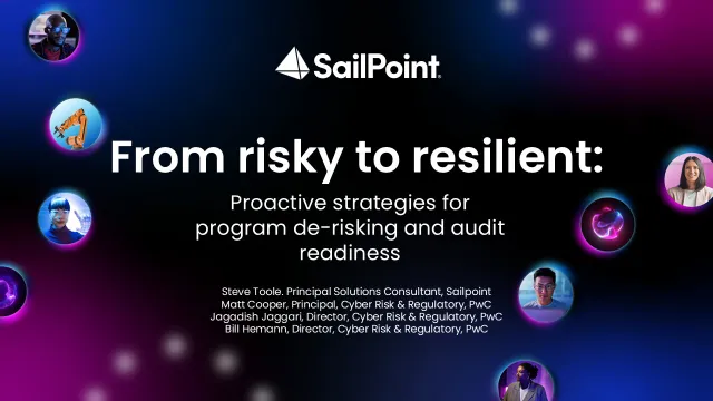 Webinar title card - From risky to resilient: Proactive strategies for program de-risking and audit readiness