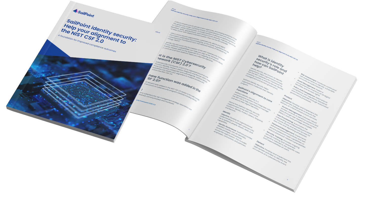 Preview image for Align to NIST CSF 2.0 with modern identity security