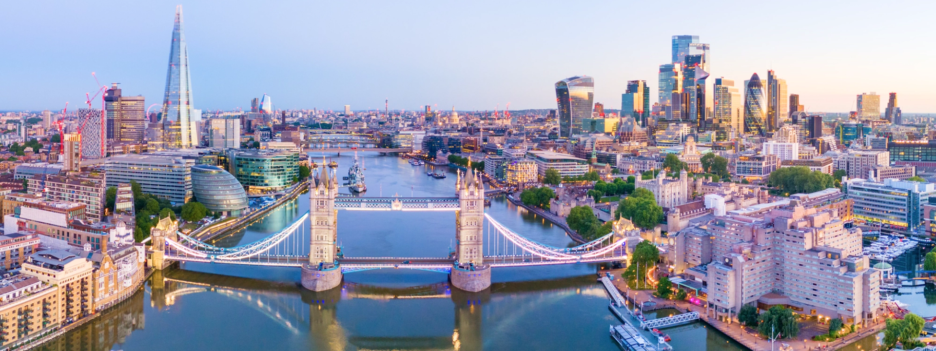 Ariel view of London
