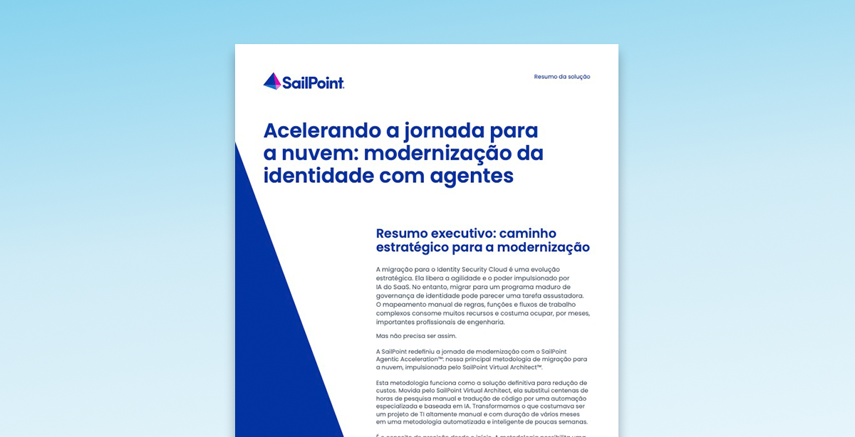 Accelerating the cloud journey: Agentic identity modernization