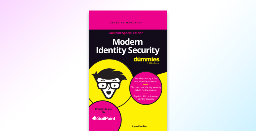 Asset cover for Modern Identity Security for dummies