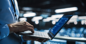 Man working on computer