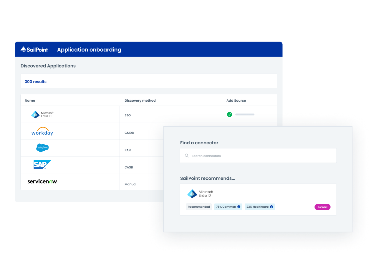 Screenshot of application onboarding