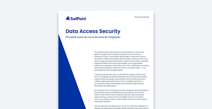 Estenda a governança de identidade aos dados