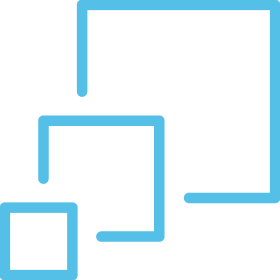 Abstract representation of scaling up