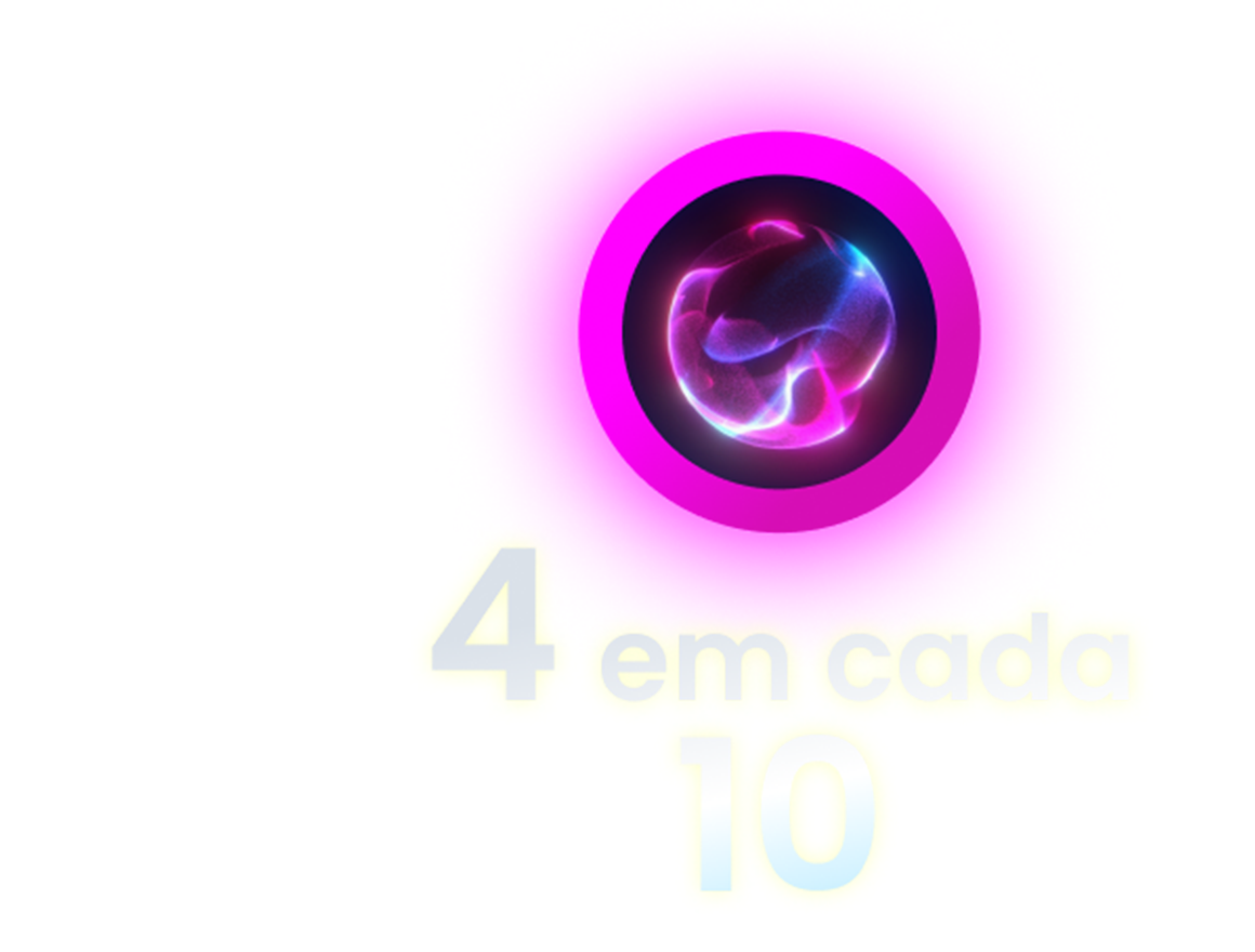 4 in 10 - pink circle with something electric looking inside it