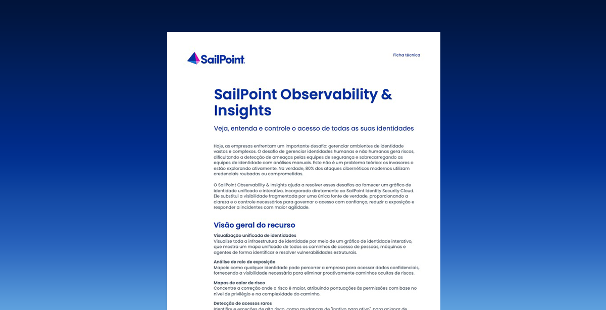 SailPoint Observability & Insights