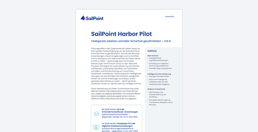Datenblatt zu Harbor Pilot