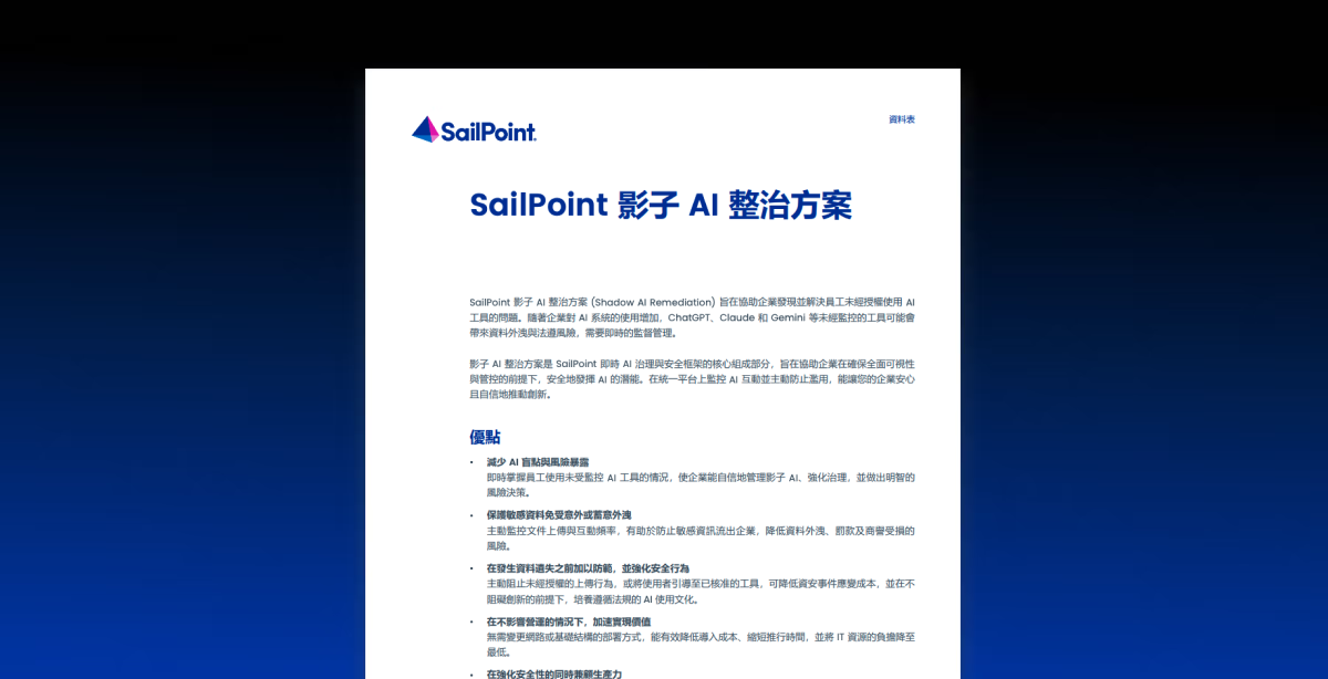 SailPoint影子AI整治